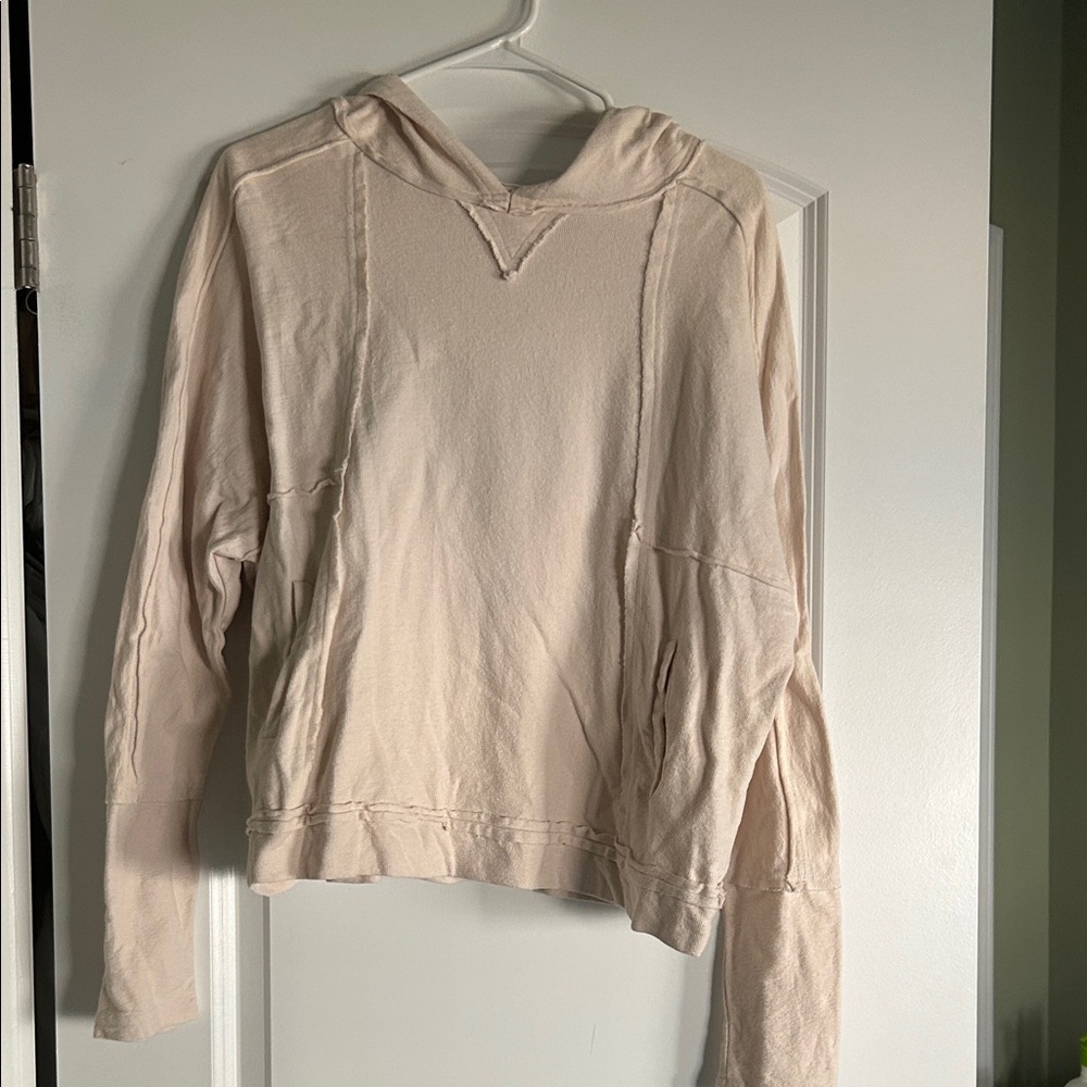 Cream Hooded Sweatshirt
